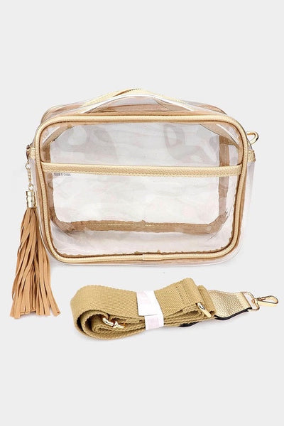 Clear Crossbody Bag With Tassle