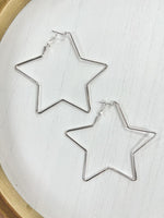 Oversized Star Hoop Earrings